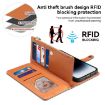 Motorola Moto G75 5G ESEBLE Star Series Lanyard Zipper Wallet RFID Leather Case - 7