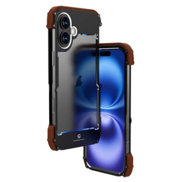R-JUST Ironwood Hybrid Wood Phone Case for iPhone 16 - 1