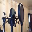 Double-layer Microphone Wind Screen Pop Filter Shield - Black - 7