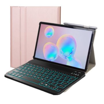Samsung Galaxy Tab A7 T500/T505 10.4" Keyboard Case - Rose Gold - 1