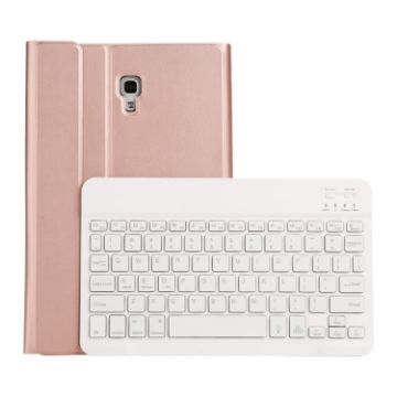 Samsung Galaxy Tab A 10.5 Bluetooth Keyboard Leather Case - Rose Gold - 1