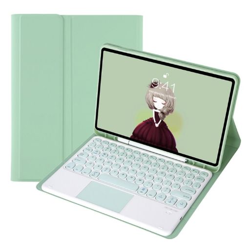 Light Green Leather Case for Samsung Galaxy Tab A8 10.5 2021 - 1
