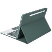 Dark Green Leather Case for Samsung Galaxy Tab A8 10.5 - Bluetooth Keyboard - 6