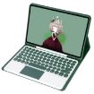 Samsung Galaxy Tab S6 Lite 10.4" Bluetooth Keyboard Leather Case - 4