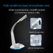 K3 Desktop Omnidirectional USB Dual Mic Condenser Microphone Silver - 6