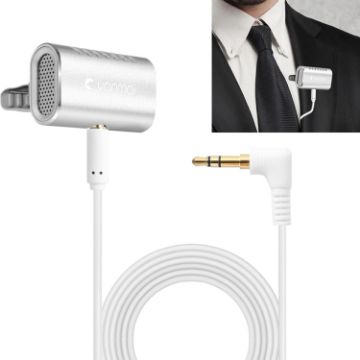 Yanmai R977 Lapel Mic Lavalier Double Condenser Microphone Silver - 1
