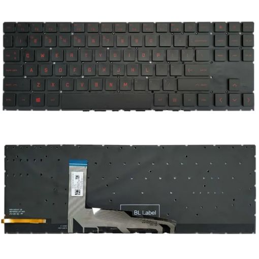 HP Omen 15-EK 15-EK0019NR 15-EN 15-EN0013DX Laptop Keyboard (Red) - 1