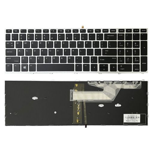 HP ProBook 650 G4 Silver Frame US Version Laptop Backlight Keyboard - 1