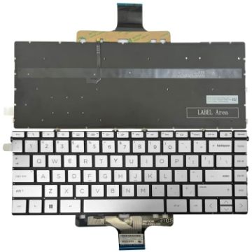 HP Pavilion X360 14-DW US Backlight Keyboard (Silver) - 1