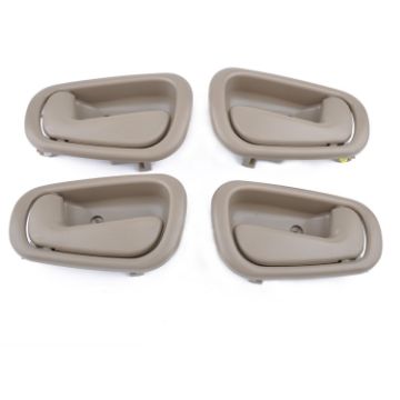 4 PCS Car Inner Door Handles for Toyota Corolla 1998-2002 (Beige) - 1