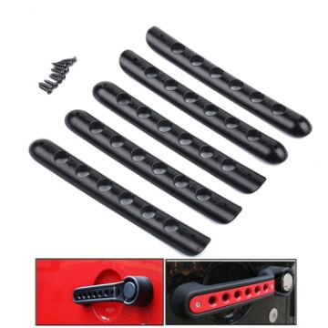 Jeep Wrangler JK 4-Door 2007-2017 Black Handle Cover Set - 1
