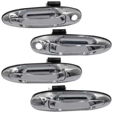 Chrome Outside Door Handle for Toyota Land Cruiser 1998-2007 - 1