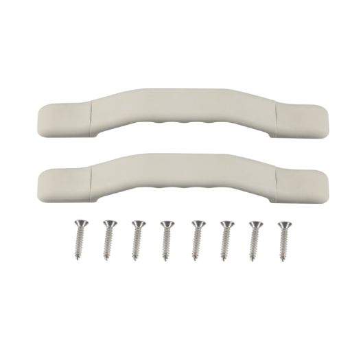 2pcs RV Nylon Door Handle Set - White - 1