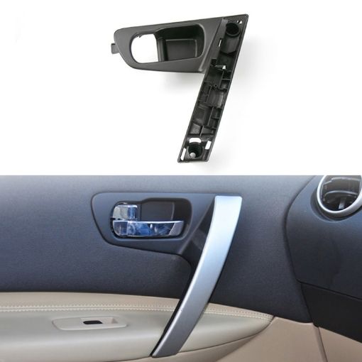 Nissan Qashqai Left-Drive Car Door Inside Handle Base Bracket - Black - 1