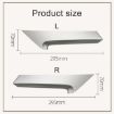 Toyota Camry 2006-2011 Left Rear Door Handle Cover 74646-06080 - Silver - 3