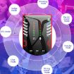 RK-C21 Bluetooth Live Broadcast Audio Headset Microphone - Red - 8