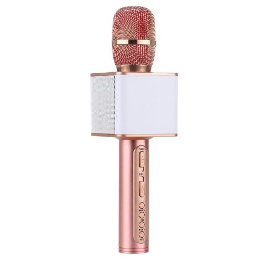 SDRD SD-08 Double Speakers Karaoke Microphone (Rose Gold) - 1