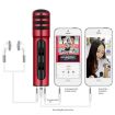 BGN-C7 Condenser Microphone Dual Mobile Phone Karaoke Live Singing Microphone (Red) - 6