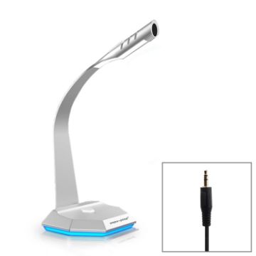 K3 Desktop Metal Base Omnidirectional 3.5mm Plug Wired Mic Condenser Microphone - 1