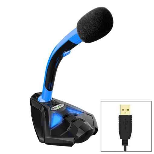K1 Desktop Omnidirectional USB Wired Mic Condenser Microphone with Phone Holder - 1