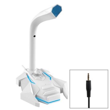 GK Desktop Dual Mic Condenser Microphone - White - 1