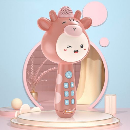 Children Wireless Singing Microphone Toy - Pink - 1