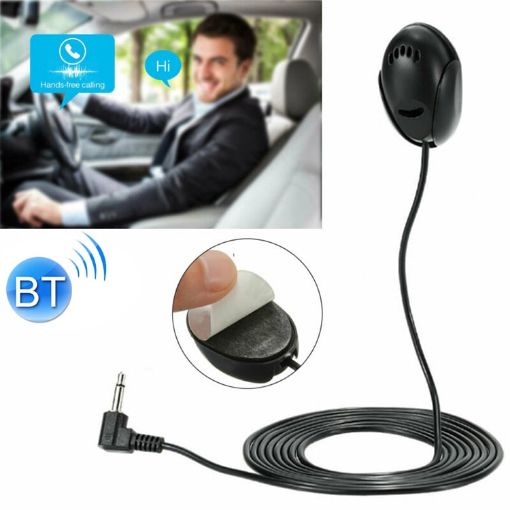 ZJ010MR Mono 3.5mm Angle Head Plug Car Navigation GPS Speaker Paste Bluetooth Microphone - 1