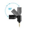 PULUZ 3.5mm Jack Mobile Phone Single Directional Microphone - 3