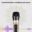 PULUZ UHF Wireless Dynamic Microphone with LED Display - Gold - 3