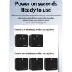 SK750 Type-C Charging Wireless Lavalier Microphone - Black - 2