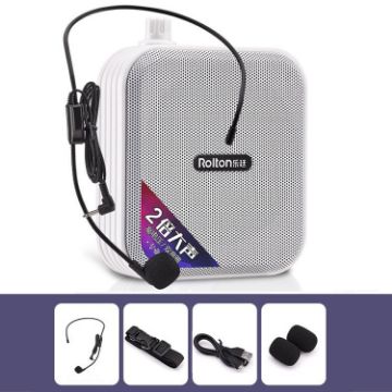 Rolton K600 Bluetooth Speaker Megaphone Voice Amplifier White - 1