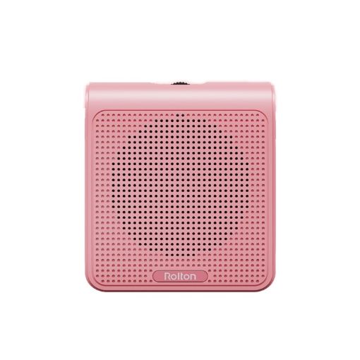 Rolton K10 Mini Audio Speaker Megaphone Voice Amplifier (Pink) - 1