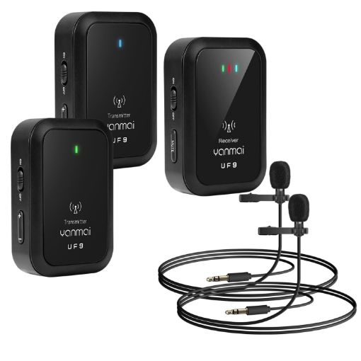 Yanmai UF9 Wireless Lavalier Microphone Clip-on Mic - 1