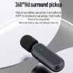 Wireless Lavalier Microphone with Charging Box - Noise Reduction - 8 Pin Interface - 3