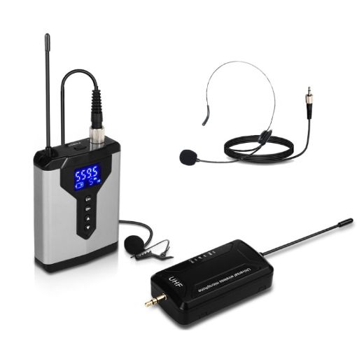 Wireless Lavalier Head Wear USB Computer Recording Microphone - 1