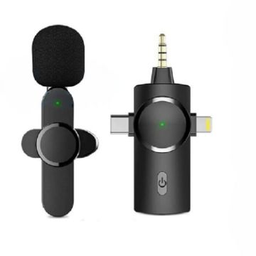 One by One 3 in 1 Lavalier Wireless Microphone - 1
