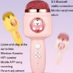 Kids Wireless Microphone Bluetooth Singing Mic (Pink) - 4