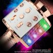 WS-858L LED Wireless Capacitance Microphone - Gold - 7