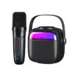 WK D43 Mini Karaoke Bluetooth Speaker - Black - 1