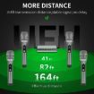 XTUGA U-F4600 4-Channel UHF Wireless Microphone System with 4 Handheld Mic - 6