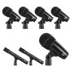 XTUGA MI7-G 7-Piece Drum Mic Kit - Wired Dynamic Microphone Set - 2