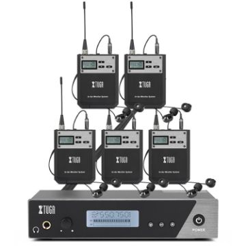 XTUGA IEM1100 Wireless In Ear Monitor System - 5 BodyPacks - 1