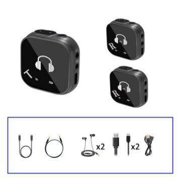 5.8G Wireless In Ear Monitor System Dual-Earphone - One To Two - 1
