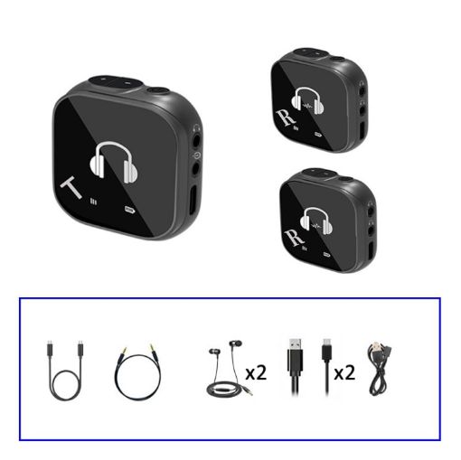 5.8G Wireless In Ear Monitor System Dual-Earphone - One To Two - 1