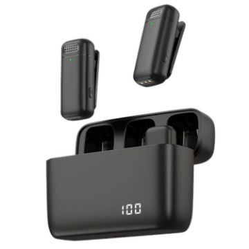 K13 2 in 1 Lavalier Wireless Microphone with USB-C Receiver - 1