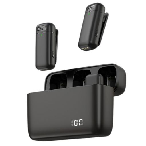 K13 2 in 1 Lavalier Wireless Microphone with USB-C Receiver - 1