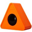 Interview Microphone Logo Flag Station - Triangular Orange - 1