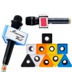 Blue Square Interview Microphone Logo Flag Station - 2