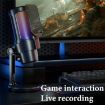 M8 Professional Desktop Condenser Microphone - RGB Light - 3