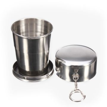 Stainless Steel Retractable Outdoor Cup - Small Size - 1